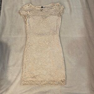 Tight floral patterned/mesh dress